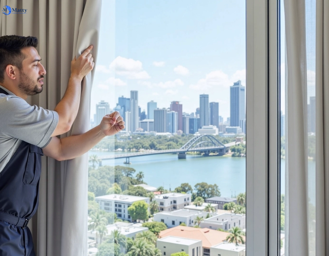 Professional curtain steam cleaning service mount-kuring-gai-nsw QLD by Matty Curtain Cleaning